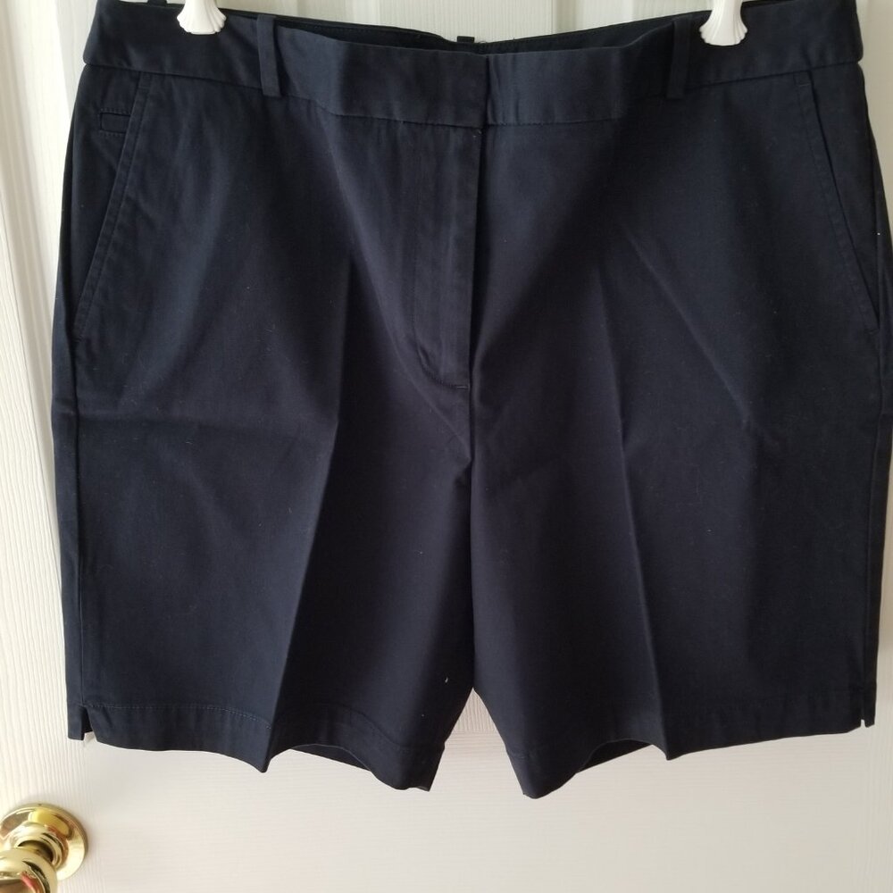Talbots Navy, cotton blend shorts